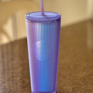 NWT Starbucks lavender fluted/ ribbed tumbler